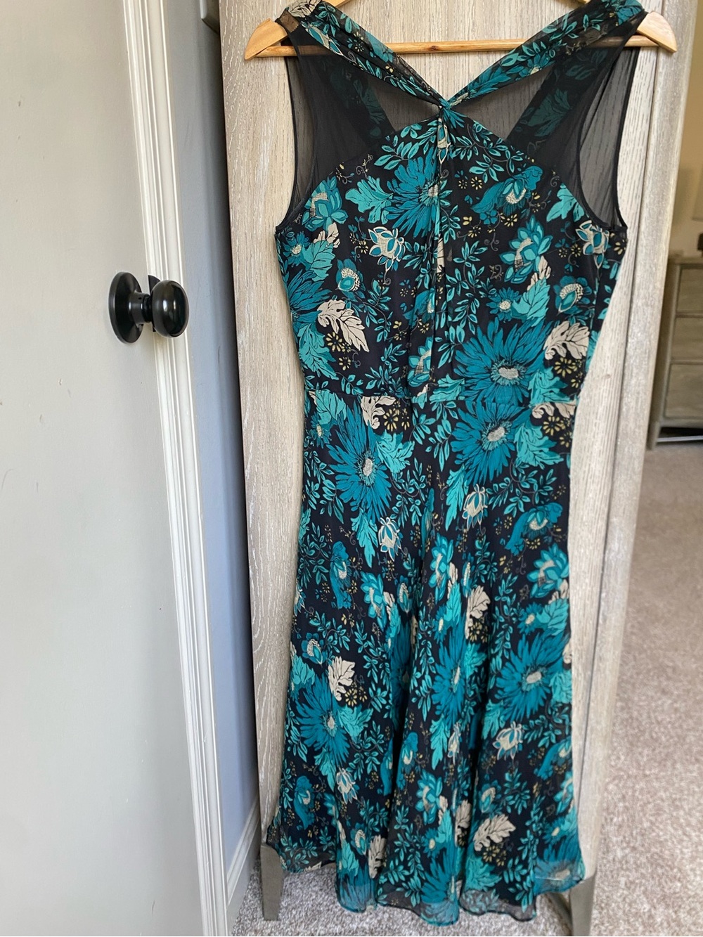 100% Silk FloralTea Dress - 4